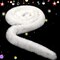 White Faux Fur Trim Ribbon Christmas Decorative Trimming Ribbon DIY Artificial Fur Ribbon 5cm Wide Plush Furry Fabric Garland Trim for Christmas Tree Holiday Garlands Party Decor